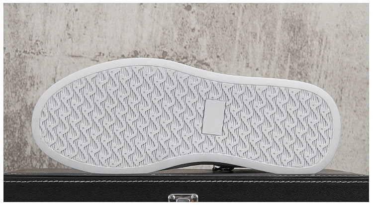 Men's White Boots Trendy Thick Bottom High Top