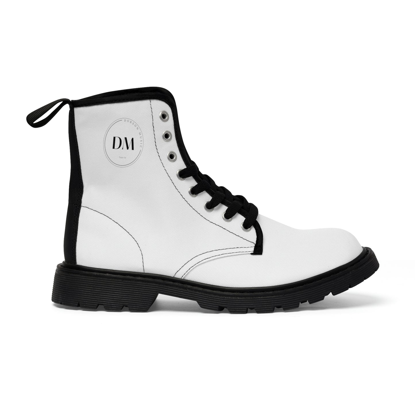 DM Women's Canvas Boots - White