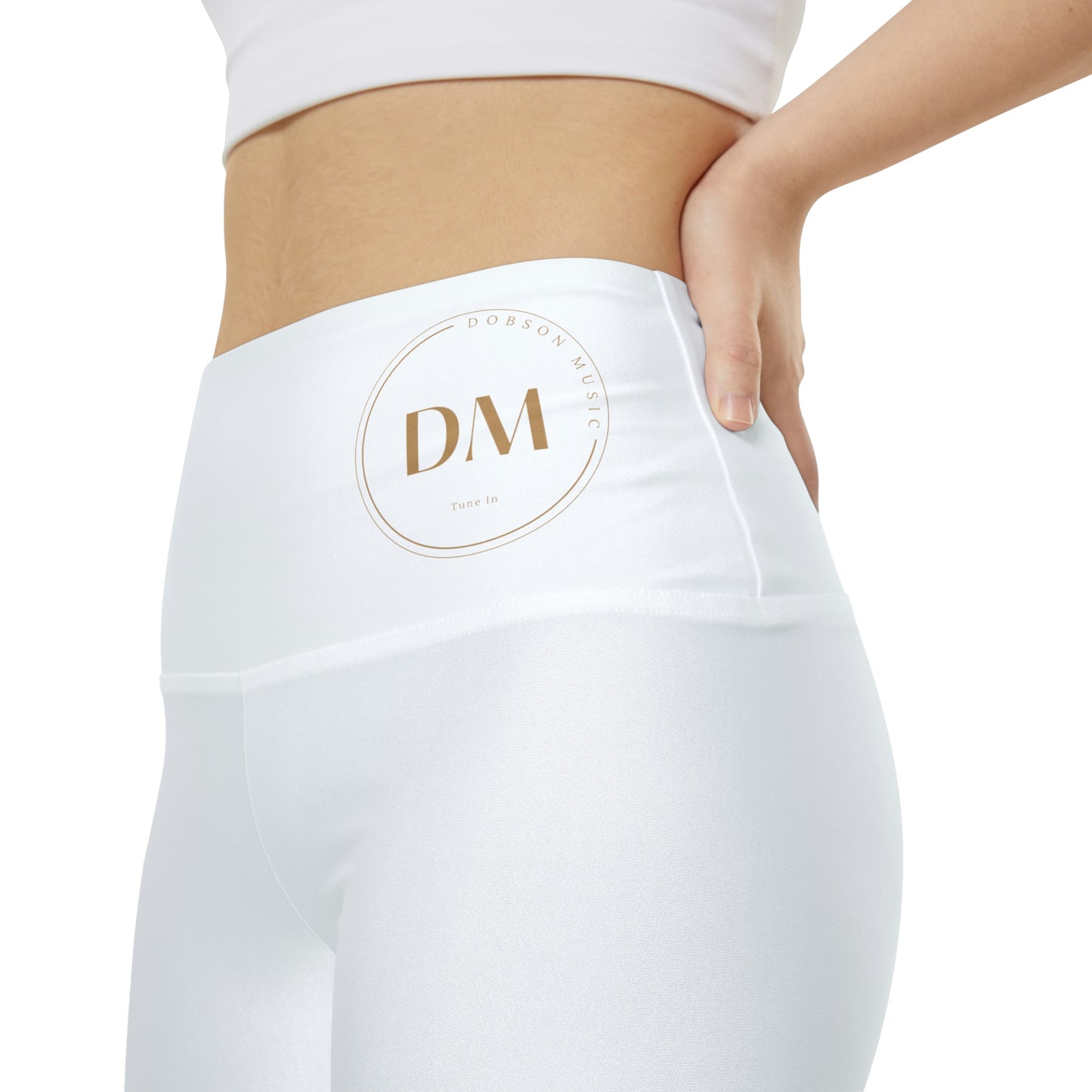 DM Women's Workout Shorts (AOP) - White