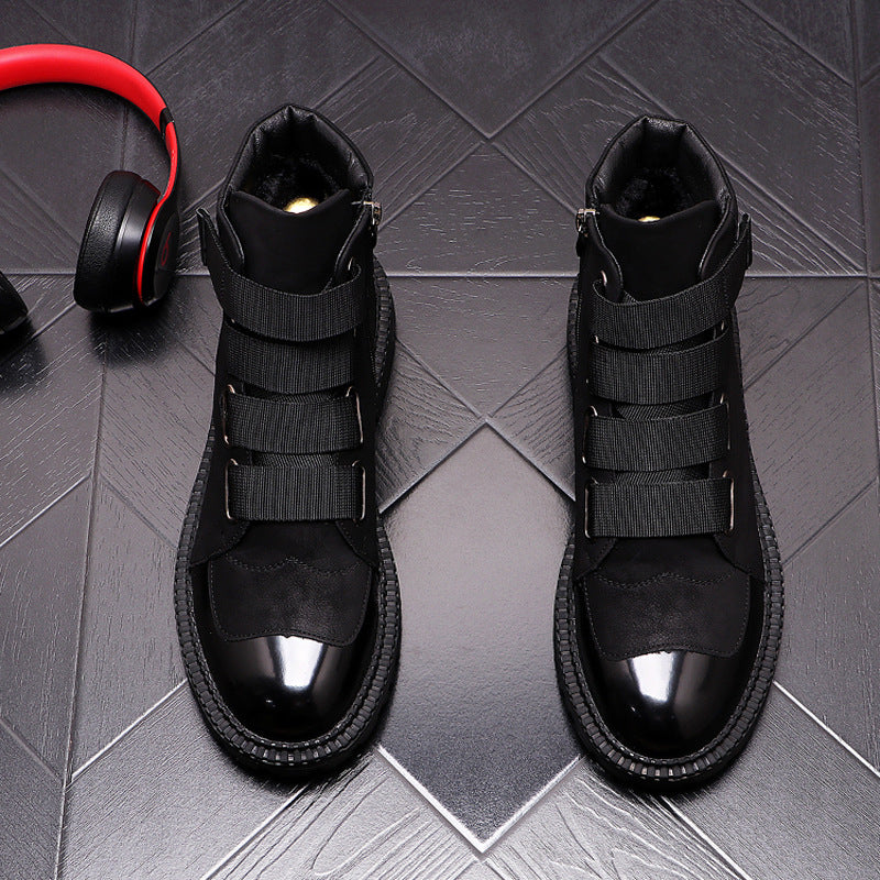British Style High Top Shoes For Men's Leisure