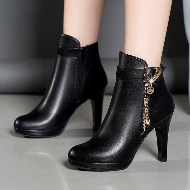 FM Womens Autumn Leather Boots