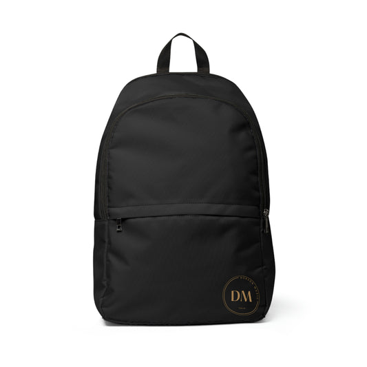 DM Unisex Fabric Backpack - Black