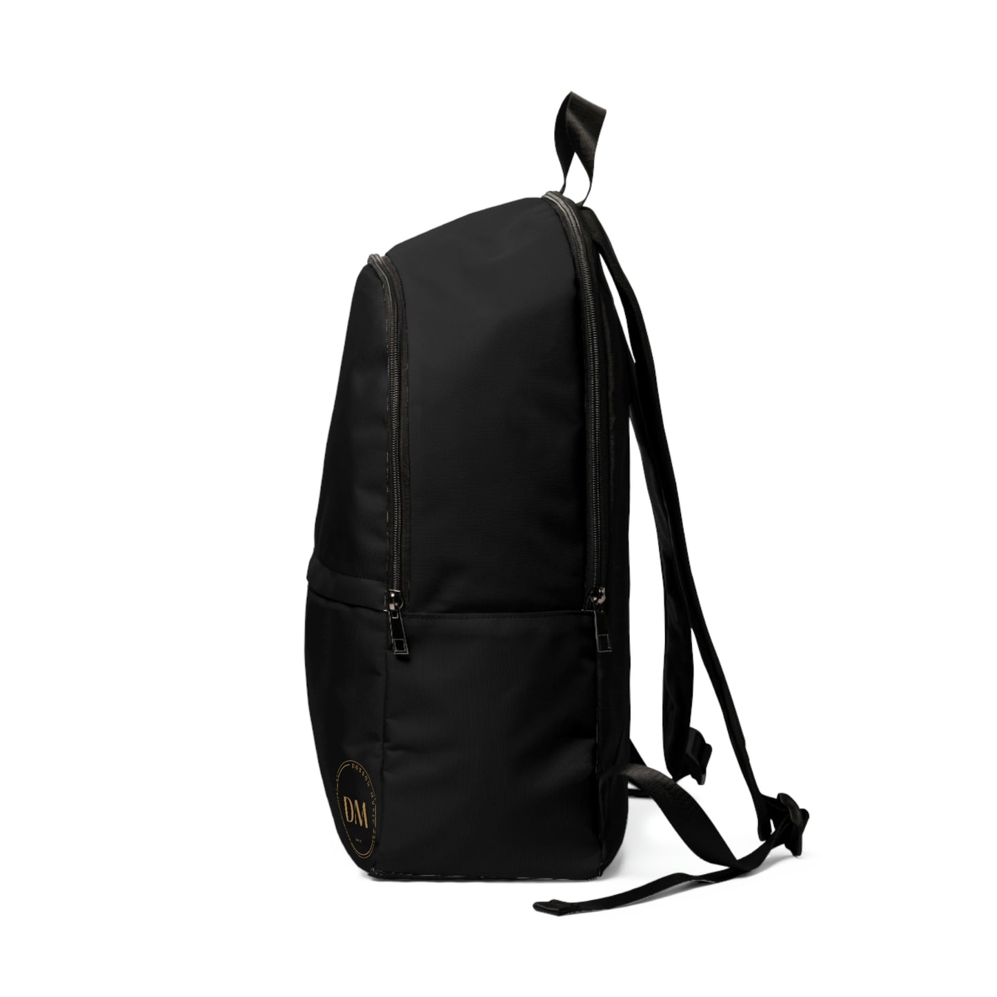 DM Unisex Fabric Backpack - Black