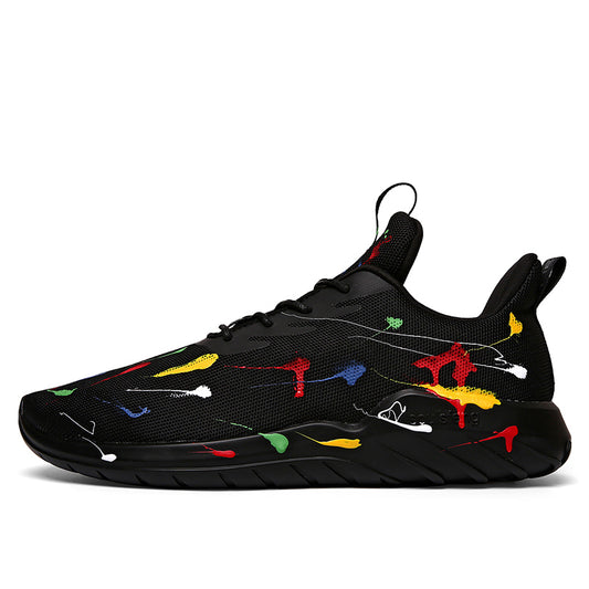 Flying woven breathable running shoes